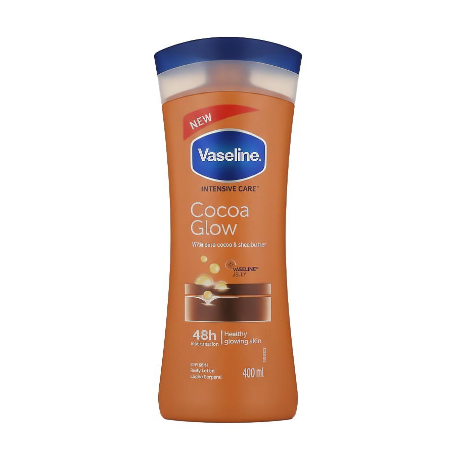 لوسیون بدن وازلین مدل Cocoa Glow
